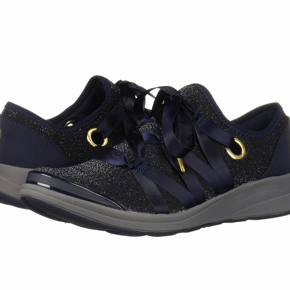 Bzees Navy Sparkle Sneakers
